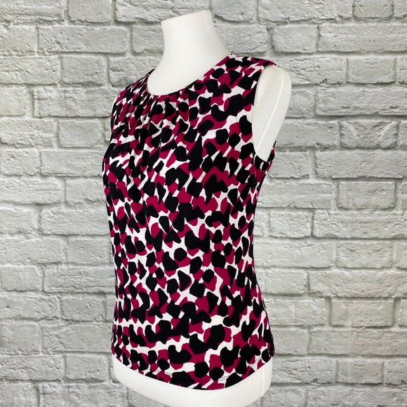 Calvin Klein Pink & Black Abstract Print Cami - Picture 2 of 5